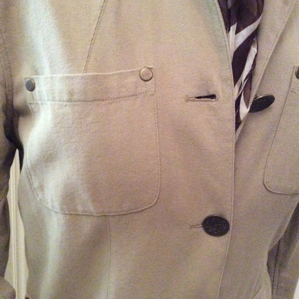 Cotton button down jacket - Picture 4 of 6